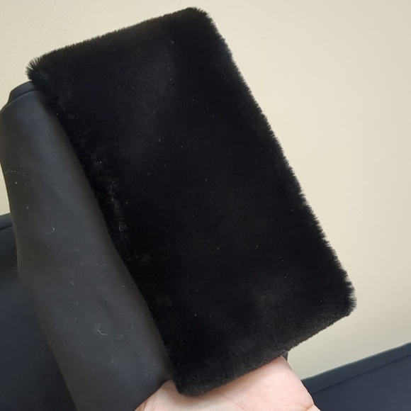 Small Zara Basic Collection Black Pants With Faux Fur Trim - Picture 7 of 12